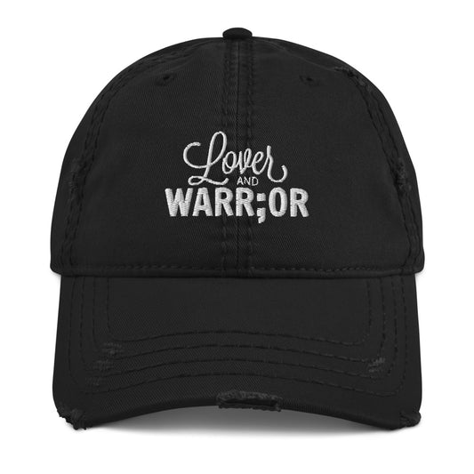 Lover & Warr;or Distressed Dad Hat